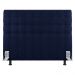 Cabeceira Cama Box Solteiro Dahlia 90cm Com Frame Veludo Azul Marinho - Desk Design