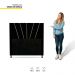 Cabeceira Cama Box Solteiro Dallas 90cm Corano Preto - Desk Design