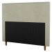Cabeceira Cama Box Solteiro Dallas 90cm Sintético Bege - Desk Design