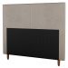 Cabeceira Cama Box Solteiro Dallas 90cm Suede Bege - Desk Design