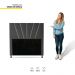 Cabeceira Cama Box Solteiro Dallas 90cm Veludo Cinza - Desk Design