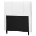 Cabeceira Cama Box Solteiro Donna 90cm Corano Branco - Desk Design