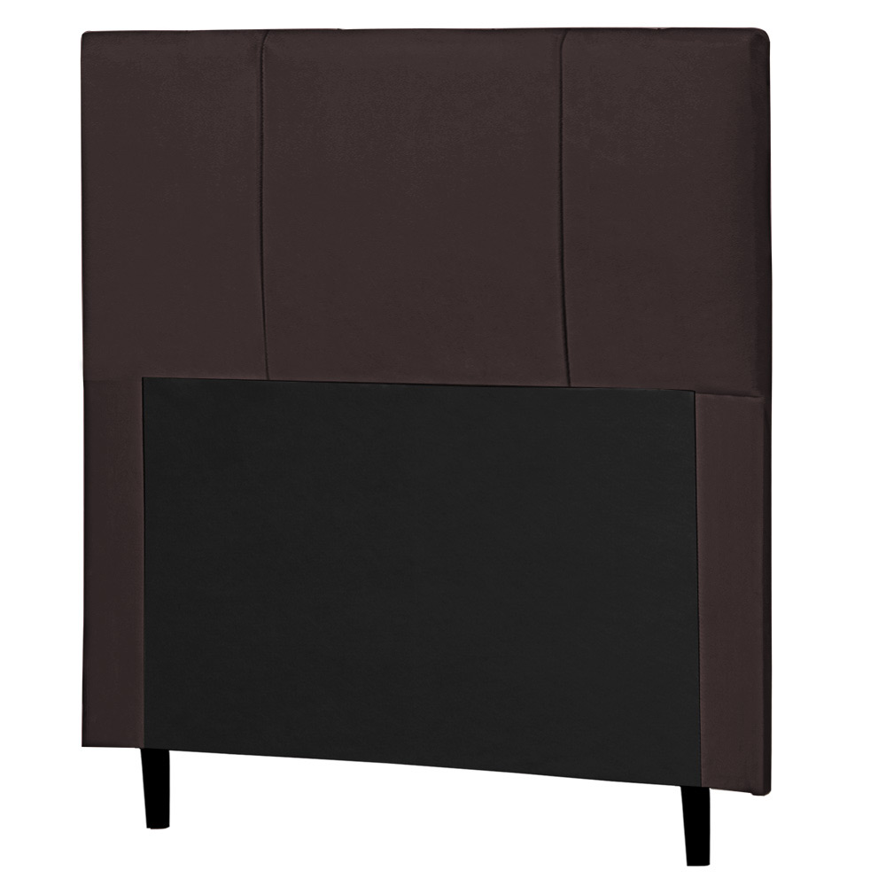 Cabeceira Cama Box Solteiro Donna 90cm Corano Marrom - Desk Design