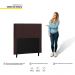 Cabeceira Cama Box Solteiro Donna 90cm Corano Marrom - Desk Design