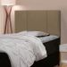 Cabeceira Cama Box Solteiro Donna 90cm Suede Bege - Desk Design