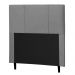 Cabeceira Cama Box Solteiro Donna 90cm Suede Cinza - Desk Design
