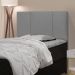 Cabeceira Cama Box Solteiro Donna 90cm Suede Cinza - Desk Design