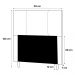 Cabeceira Cama Box Solteiro Donna 90cm Suede Cinza - Desk Design