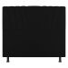 Cabeceira Cama Box Solteiro Dublin 100cm Linho Preto - Desk Design