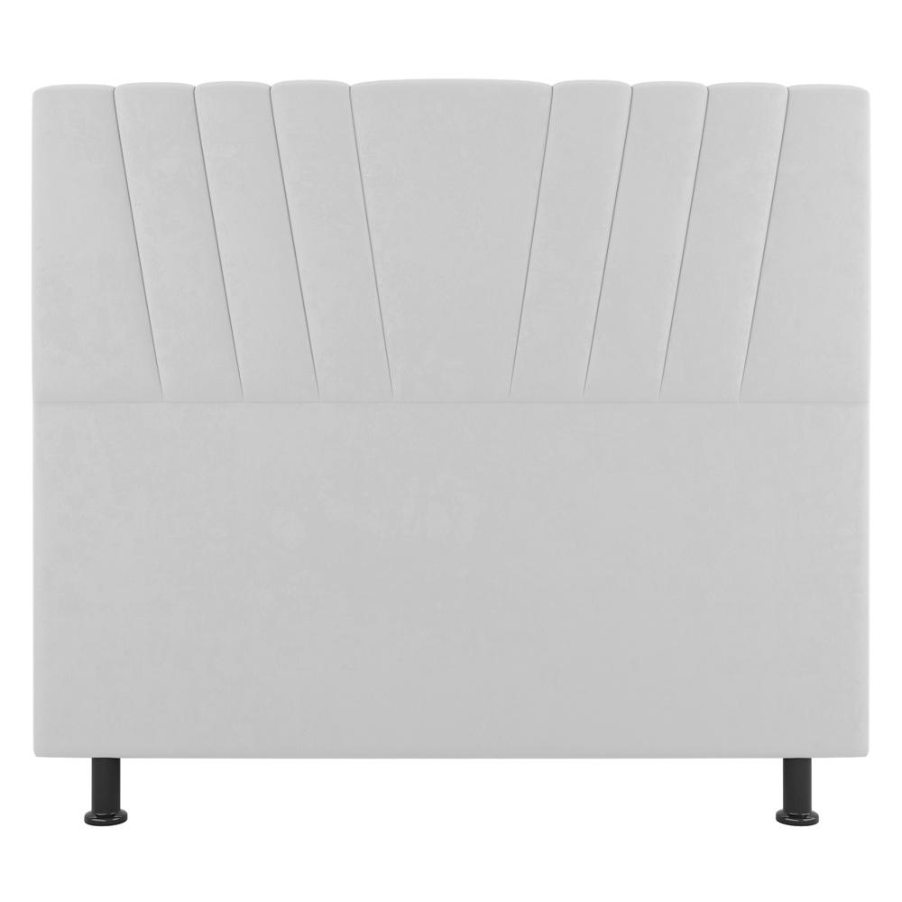 Cabeceira Cama Box Solteiro Dublin 100cm Sintético Branco - Desk Design