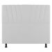Cabeceira Cama Box Solteiro Dublin 90cm Sintético Branco - Desk Design