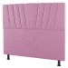 Cabeceira Cama Box Solteiro Dublin 90cm Suede Rosa - Desk Design