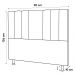 Cabeceira Cama Box Solteiro Grace 90cm Suede Bege - Desk Design