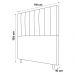 Cabeceira Cama Box Solteiro Itália 90cm Veludo Azul Marinho - Desk Design