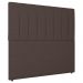 Cabeceira Cama Box Solteiro Ivana 90cm Linho Marrom - Desk Design