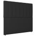 Cabeceira Cama Box Solteiro Ivana 90cm Sintético Preto - Desk Design