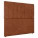 Cabeceira Cama Box Solteiro Ivana 90cm Veludo Laranja - Desk Design