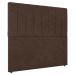 Cabeceira Cama Box Solteiro Ivana 90cm Veludo Marrom - Desk Design