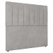 Cabeceira Cama Box Solteiro Ivana 90cm Veludo Prata - Desk Design