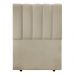 Cabeceira Cama Box Solteiro Kharla 90cm Veludo Bege - Desk Design