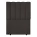 Cabeceira Cama Box Solteiro Kharla 90cm Veludo Marrom - Desk Design