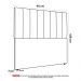 Cabeceira Cama Box Solteiro Kharla 90cm Veludo Marrom - Desk Design