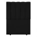 Cabeceira Cama Box Solteiro Kharla 90cm Veludo Preto - Desk Design