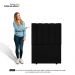 Cabeceira Cama Box Solteiro Kharla 90cm Veludo Preto - Desk Design