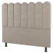 Cabeceira Cama Box Solteiro Lana 100cm Linho Bege - Desk Design