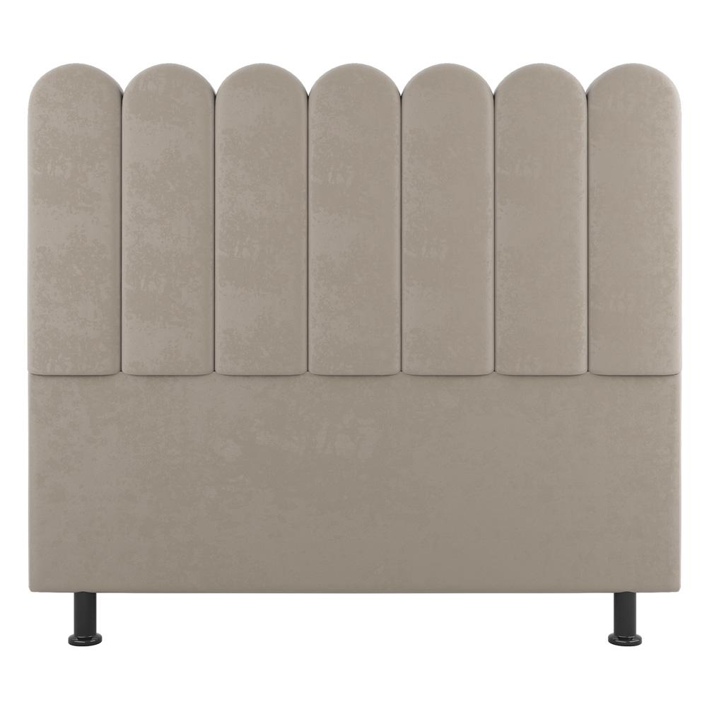 Cabeceira Cama Box Solteiro Lana 100cm Linho Bege - Desk Design