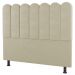 Cabeceira Cama Box Solteiro Lana 100cm Sintético Bege - Desk Design