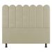 Cabeceira Cama Box Solteiro Lana 100cm Sintético Bege - Desk Design