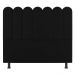 Cabeceira Cama Box Solteiro Lana 100cm Suede Preto - Desk Design