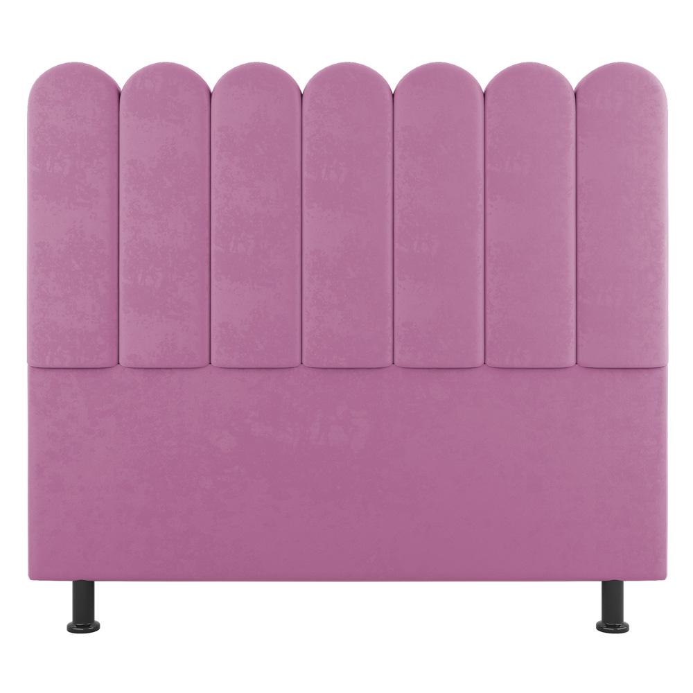Cabeceira Cama Box Solteiro Lana 100cm Suede Rosa - Desk Design