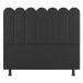 Cabeceira Cama Box Solteiro Lana 90cm Linho Cinza - Desk Design