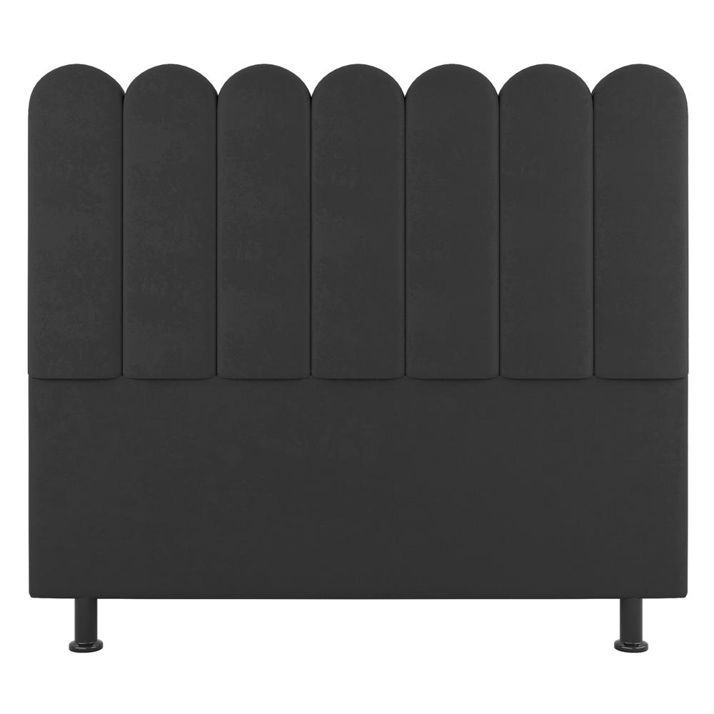 Cabeceira Cama Box Solteiro Lana 90cm Linho Cinza - Desk Design