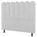 Cabeceira Cama Box Solteiro Lana 90cm Sintético Branco - Desk Design