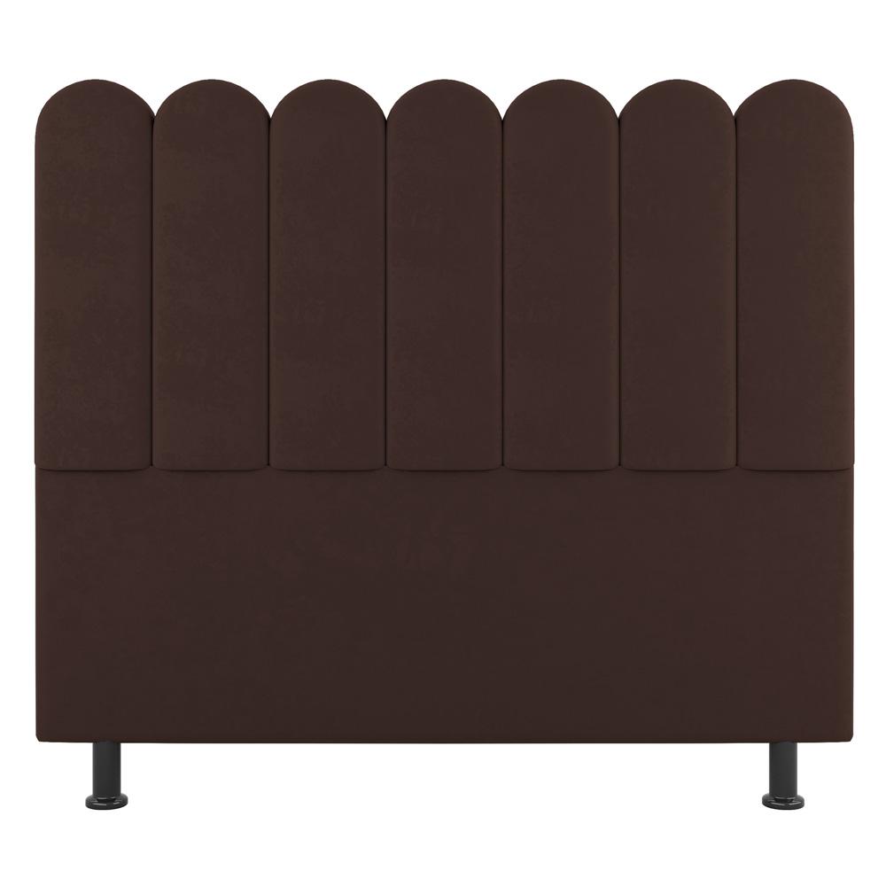 Cabeceira Cama Box Solteiro Lana 90cm Sintético Marrom - Desk Design