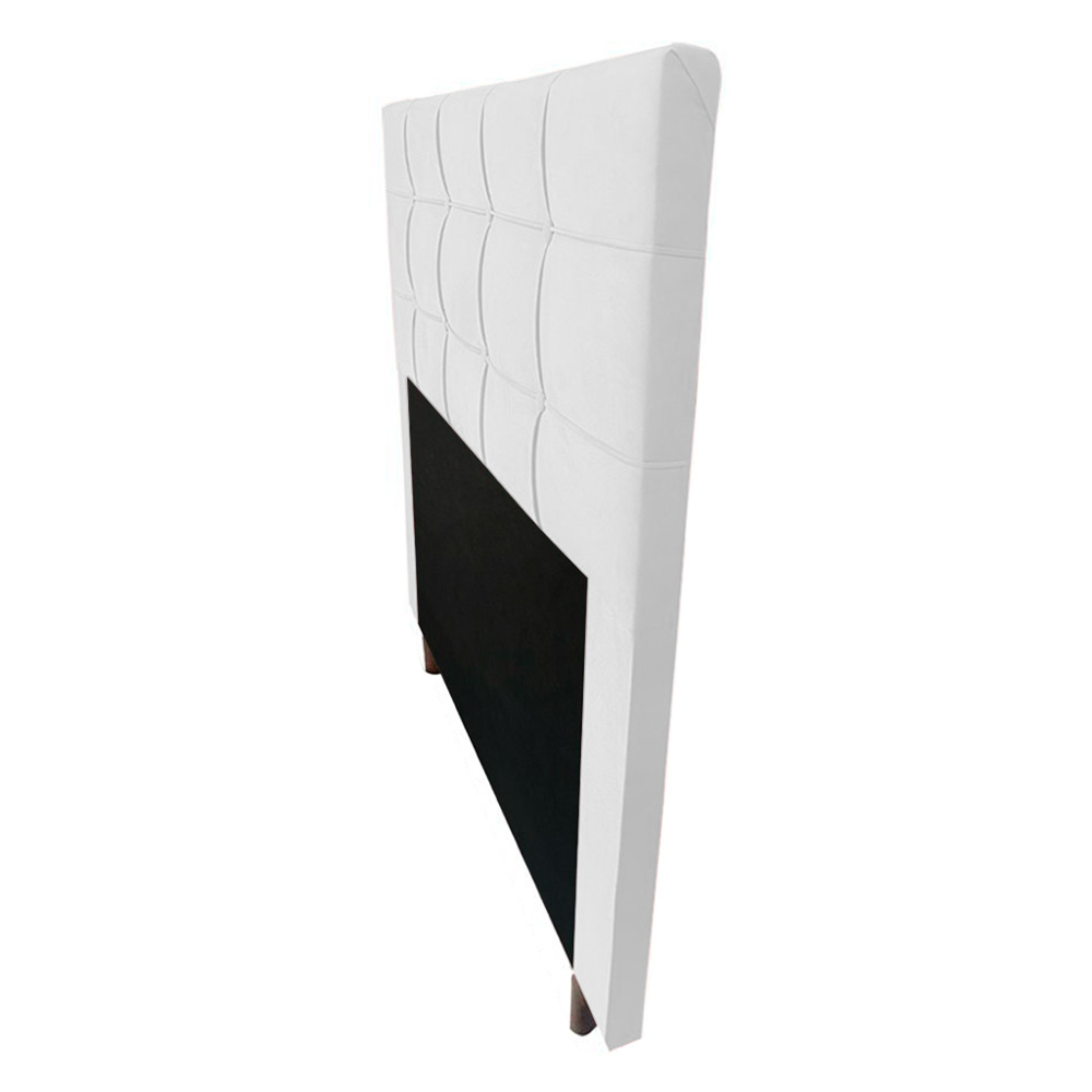 Cabeceira Cama Box Solteiro Leiria 90cm Corano Branco - Desk Design