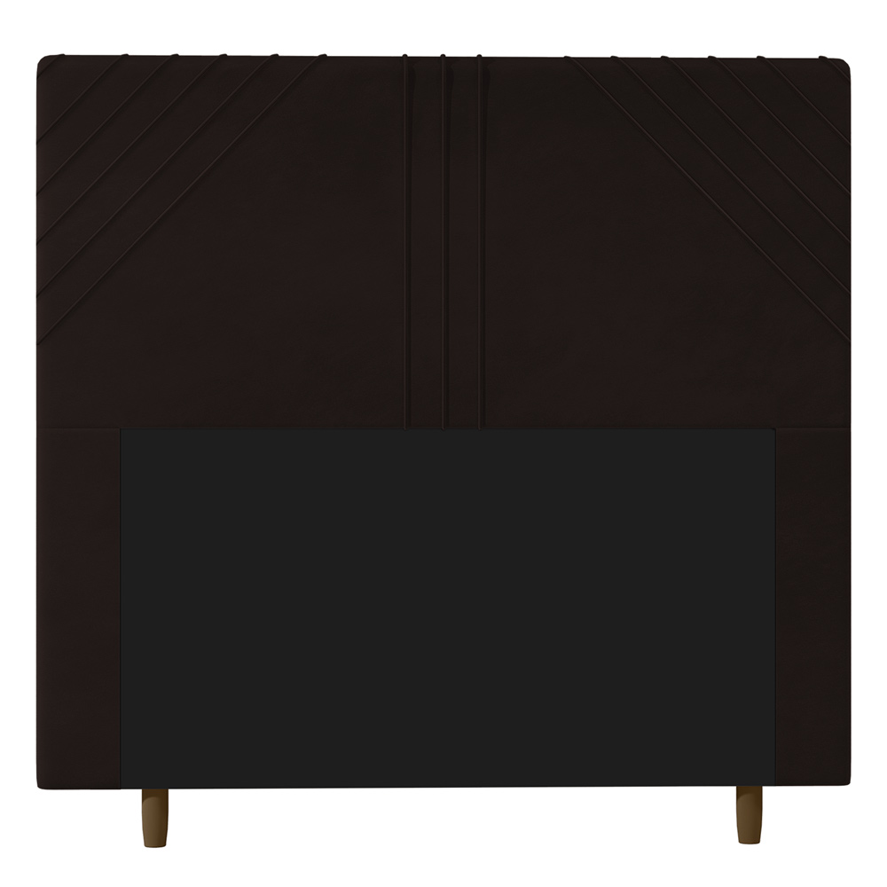 Cabeceira Cama Box Solteiro Lisboa 90cm Corano Marrom - Desk Design