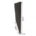 Cabeceira Cama Box Solteiro Lisboa 90cm Suede Marrom - Desk Design
