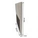 Cabeceira Cama Box Solteiro Lisboa 90cm Veludo Bege - Desk Design