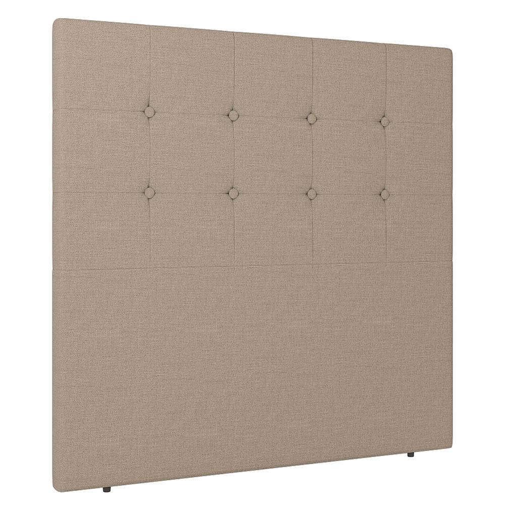 Cabeceira Cama Box Solteiro Luana 90cm Linho Bege - Desk Design