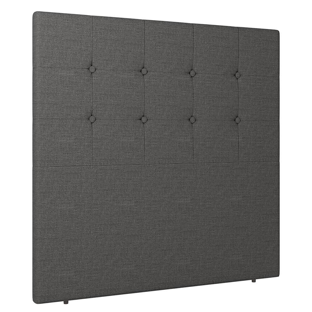 Cabeceira Cama Box Solteiro Luana 90cm Linho Cinza - Desk Design