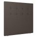 Cabeceira Cama Box Solteiro Luana 90cm Linho Marrom - Desk Design