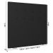 Cabeceira Cama Box Solteiro Luana 90cm Linho Preto - Desk Design