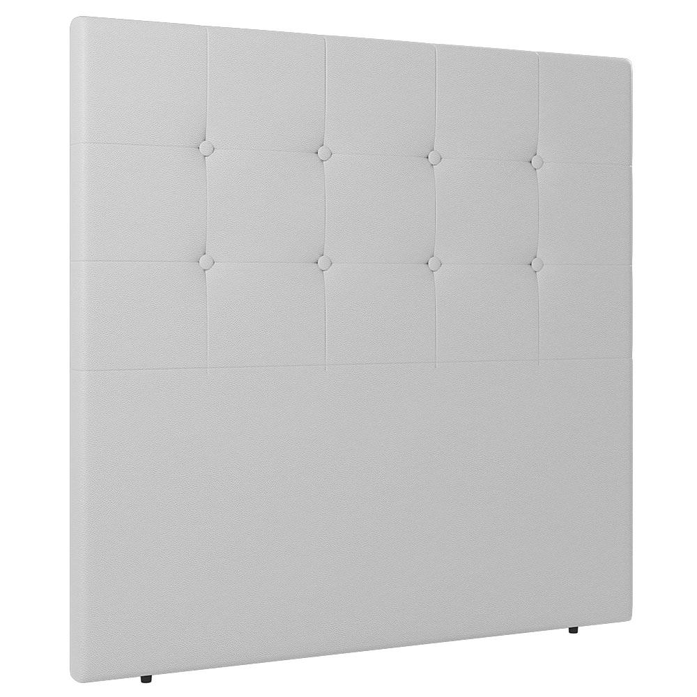 Cabeceira Cama Box Solteiro Luana 90cm Sintético Branco - Desk Design