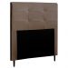 Cabeceira Cama Box Solteiro Luna 90cm Corano Marrom - Desk Design