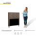 Cabeceira Cama Box Solteiro Luna 90cm Corano Marrom - Desk Design