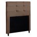 Cabeceira Cama Box Solteiro Luna 90cm Suede Marrom - Desk Design